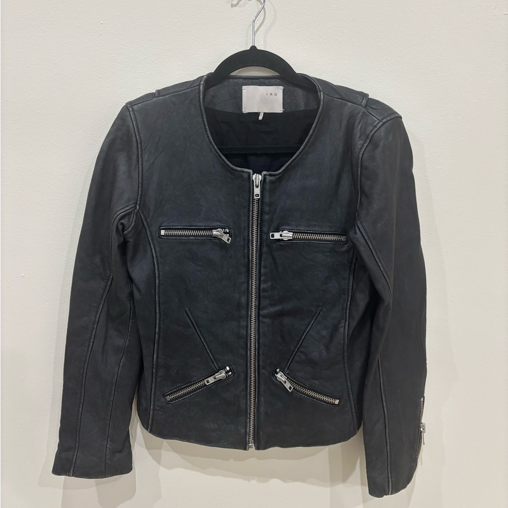IRO Black Leather Jacket